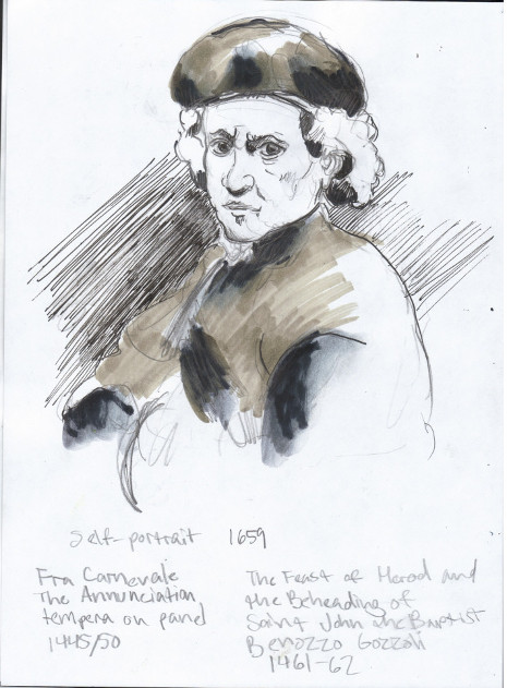 Sunday, December 15th, 2013. The National Gallery. Rembrandt van Rijn self-portrait, 1659.